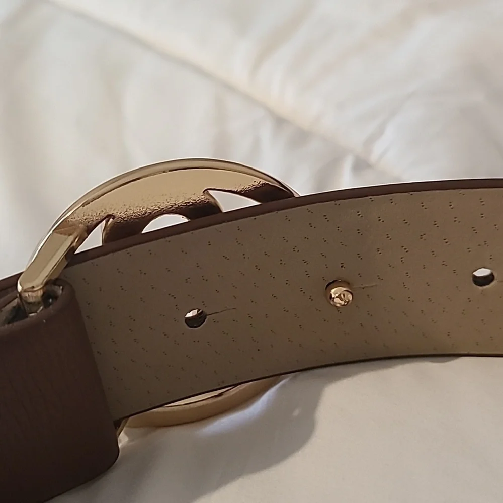 Steve Madden Belt‎ With Logo | NWT | Gold and Brown​